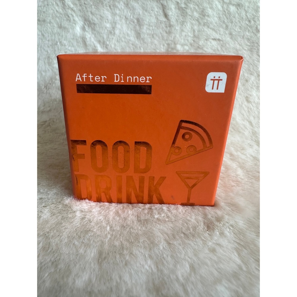 Talking Tables After Dinner Food & Drink Trivia Game 120 Questions Orange Box